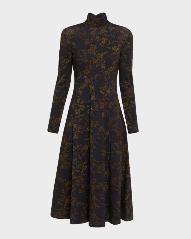Thea Turtleneck Midi Dress